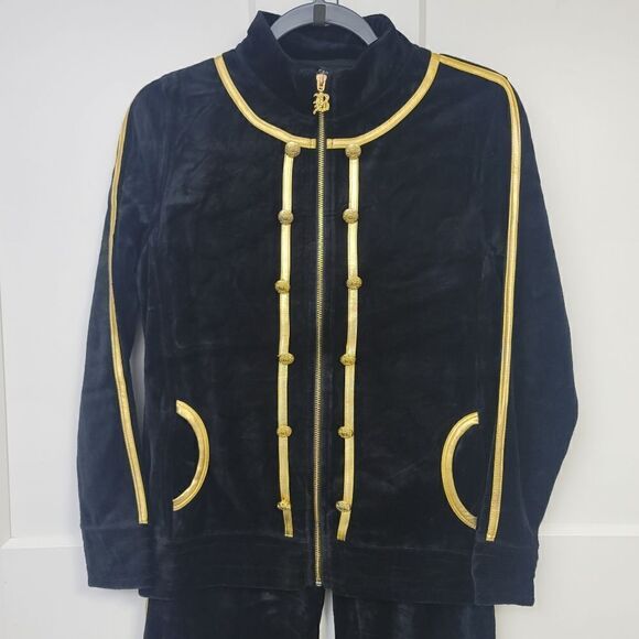Bcbgmaxazria velour two-piece track suit, medium - Picture 8 of 15